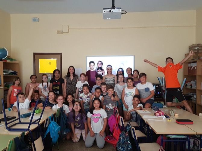 Gema Soliveres compartix en els alumnes del Vicente Tena la seua trajectòria esportiva