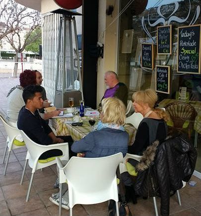Intercambio de idiomas en cafe Cortado's