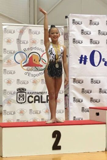 Isabel Cano del Xàbia Rítmica logra la medalla de plata en el campeonato provincial base