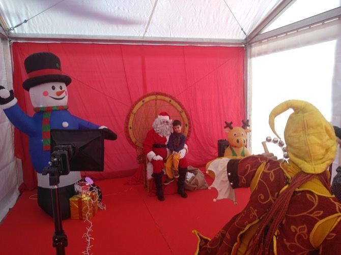 Papá Noel recoge las cartas de los niños de Xàbia