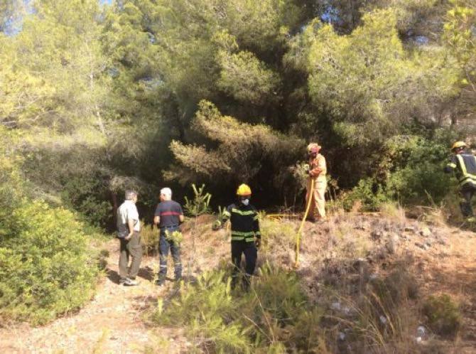 Protección Civil extingue otro conato de incendio en el Putxol