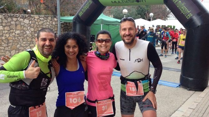 Cuatro xabieros en el III Trail de Castelló de Rugat