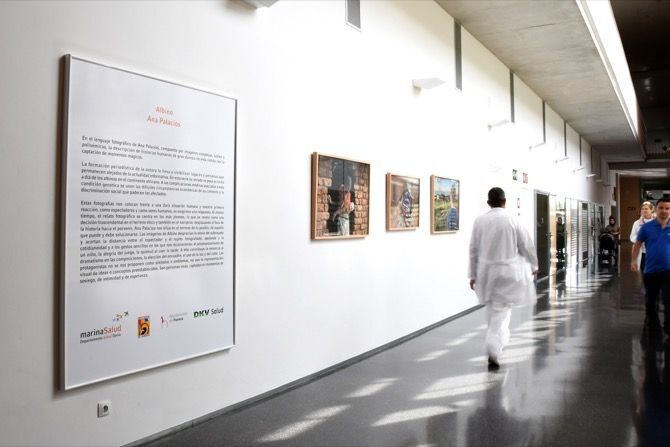 La sala cuidArt del Hospital de Dénia acoge la exposición “Albino”, de Ana Palacios