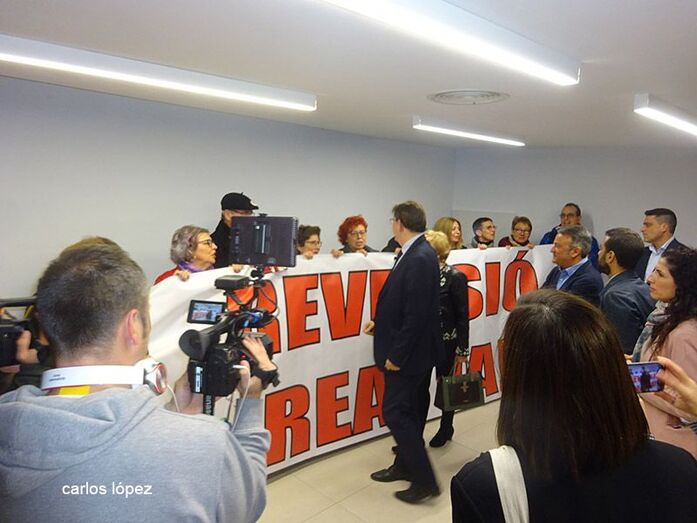 Puig y Barceló en un acto del PSPV en Dénia sobre... sanidad