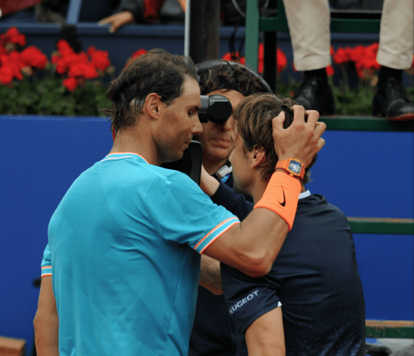 David Ferrer, despedido con honores del Barcelona Open por la afición ante Rafa Nadal