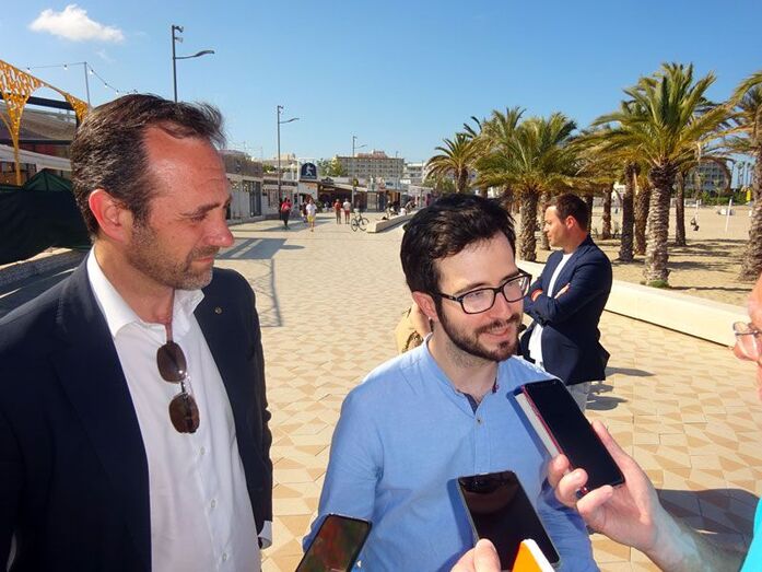 Enrique Escrivá traslada al candidato de C's a las europeas, José Ramón Bauzá la problemática de las inundaciones en el Arenal