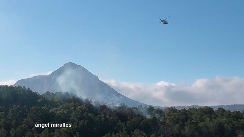 Declarado un incendio en la zona del Rebaldí
