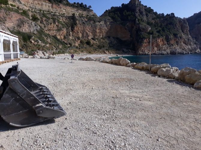 La cala del Moraig de Benitatxell, en perfectas condiciones