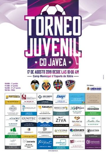 Villareal, Levante y Alzira jugarán el torneo juvenil del CD Jávea