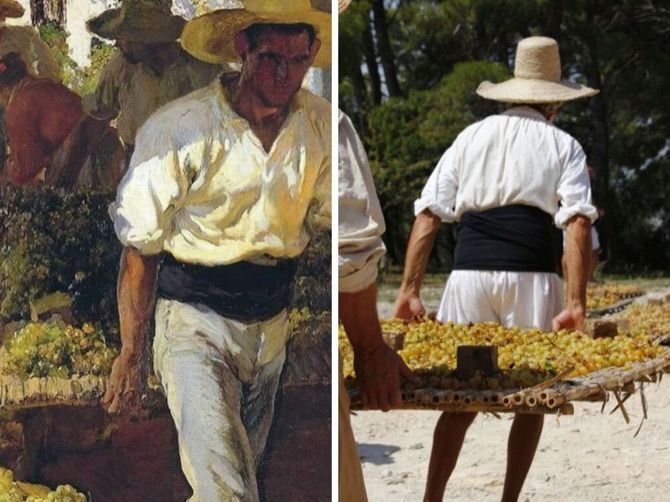 La elaboración de pasa a ojos de Sorolla: 