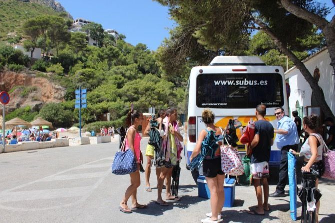 Shuttle service to Portitxol and Granadella to return at the beginning of August