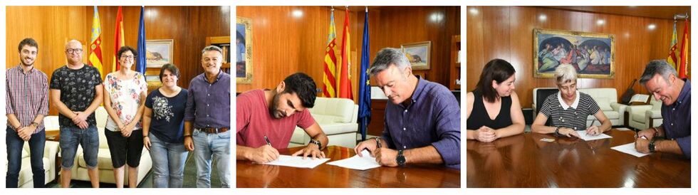 Renovados los convenios con Xàbia Histórica, Xabia port y el IES número 1