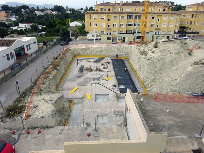 Comienza la fase de los forjados en las obras del auditorio