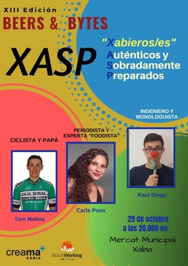 Tres jóvenes de Xàbia sobradamente preparados exponen sus experiencias en el Mercat