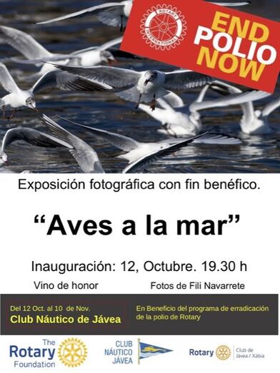 El Rotary Club Jávea organiza una exposición solidaria para reunir fondos para la lucha contra la polio