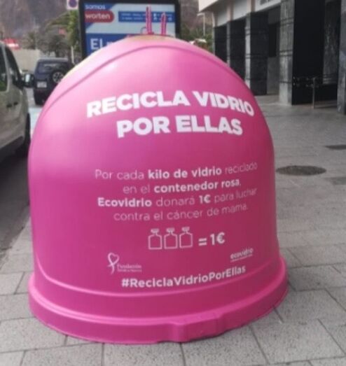 La campaña de Ecovidrio en solidaridad con el cáncer de mama llega a Xàbia de la mano de María Ferrer