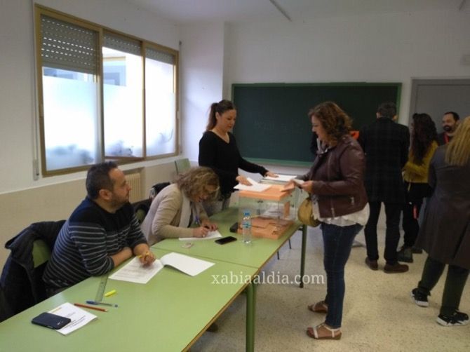 Resultados elecciones generales en Xàbia