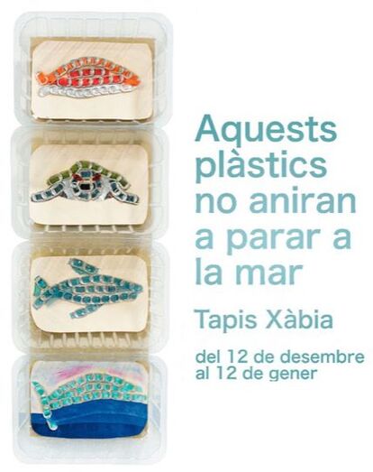 El TAPIS de Xàbia conciencia sobre el vertido de plásticos al mar a través de una exposición