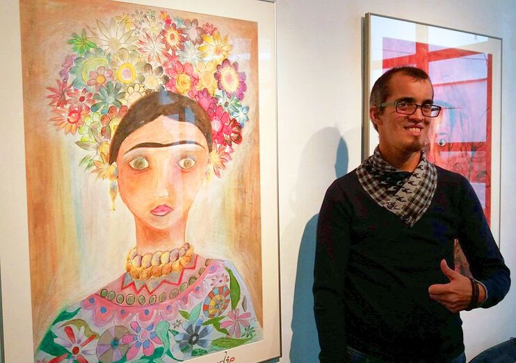 El artista de Xàbia José Antonio Crisóstomo expone en Els Magazinos de Dénia
