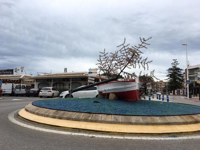 Las rachas de viento alcanzan los 103 kilómetros por hora en la Granadella