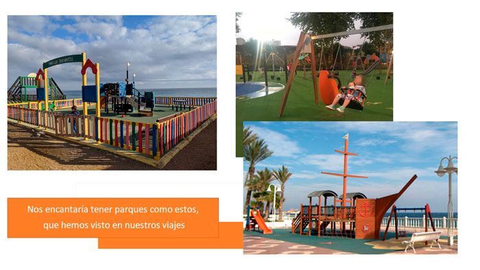 Carta a los reyes magos para que arreglen los parques infantiles de Xàbia