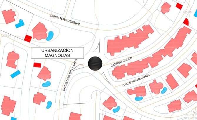 Benitatxell mejorará la seguridad vial en la intersección de la zona Magnolias con una rotonda