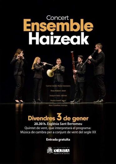 La iglesia de San Bartolomé acoge un concierto con piezas de viento de músicos del siglo XX