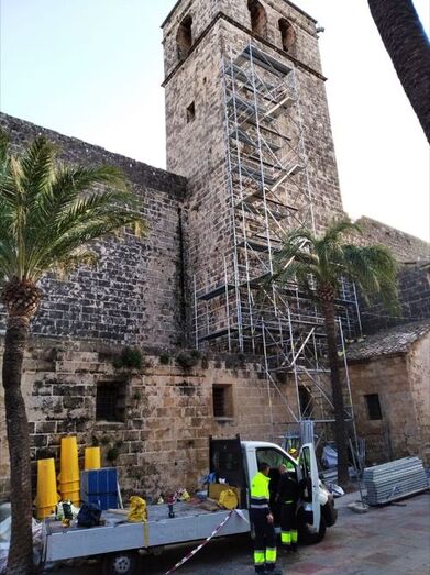 La empresa especializada EMR será la encargada de las obras de reforma de la iglesia de San Bartolomé
