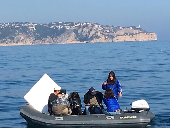 El rodaje de Paraíso se traslada a la costa entre el Cabo la Nao y Moraira