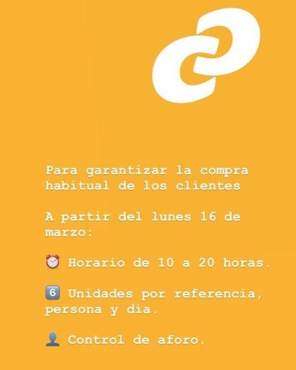 Consum abrirá de 10 a 20 horas y limita las unidades por cada cliente