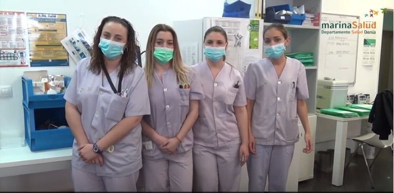Vídeo: los trabajadores del Hospital piden que nos quedemos en casa