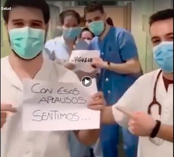 Vídeo: El agradecimiento del personal que atiende las Urgencias del Hospital