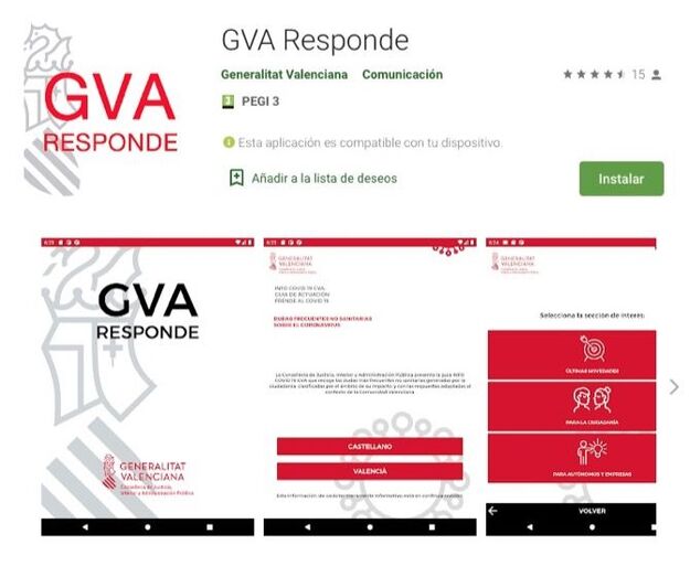 El Consell lanza una app para resolver las dudas no sanitarias sobre el coronavirus