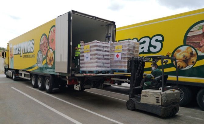 Masymas Supermercados dona 20 toneladas de alimentos de primera necesidad
