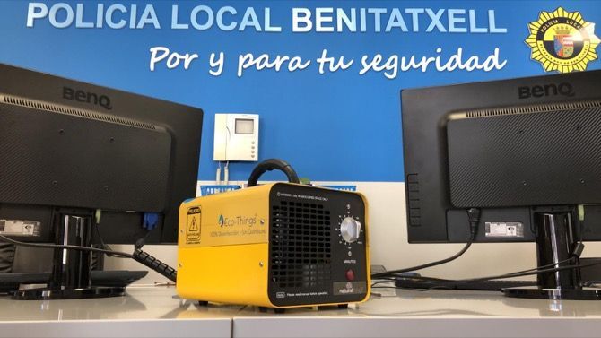 Benitatxell adquiere un generador de ozono para la desinfección de los vehículos y edificios municipales