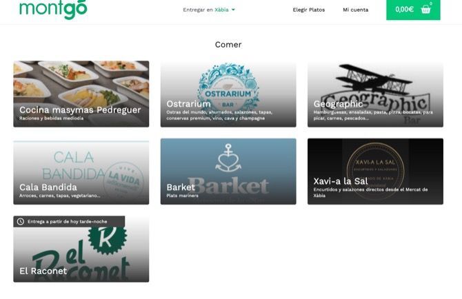 Montgo Delivery, la app que te lleva a casa los productos de 21 proveedores de la Marina Alta