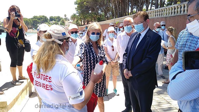 Los auxiliares de playas empiezan en Xàbia a medio gas