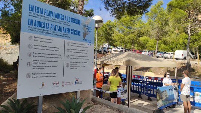 Benitatxell cierra la Cala del Moraig el 31 de agosto para retomar los trabajos de rehabilitación de la playa