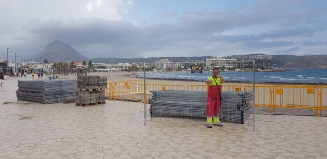 Comienzan los trabajos de reforma del paseo del Arenal de Xàbia