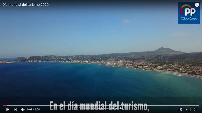 El PP de Xàbia muestra su apoyo al sector turístico local con un vídeo