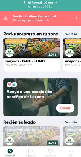 Supermercados Masymas se une a Too Good To Go para combatir el desperdicio de alimentos