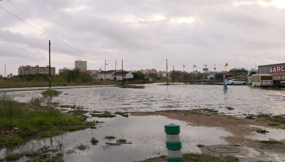 Una intensa tromba de agua deja casi 200 litros en Xàbia durante la pasada madrugada