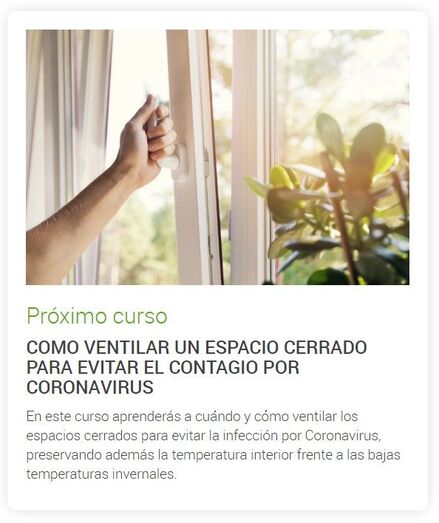 El Colegio de Enfermería de Alicante ofrece un curso gratuito a la población de la provincia sobre cómo ventilar un espacio cerrado para evitar el contagio por coronavirus