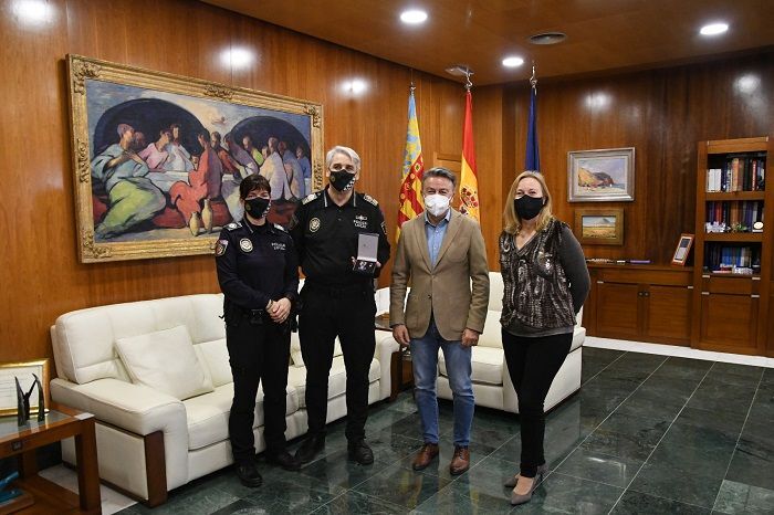 Reconocimiento al agente tutor de la Policía Local de Xâbia