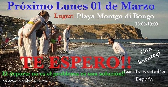 El Club de Karate Washinkai de Xàbia realizará un entrenamiento al aire libre para reivindicar el deporte seguro