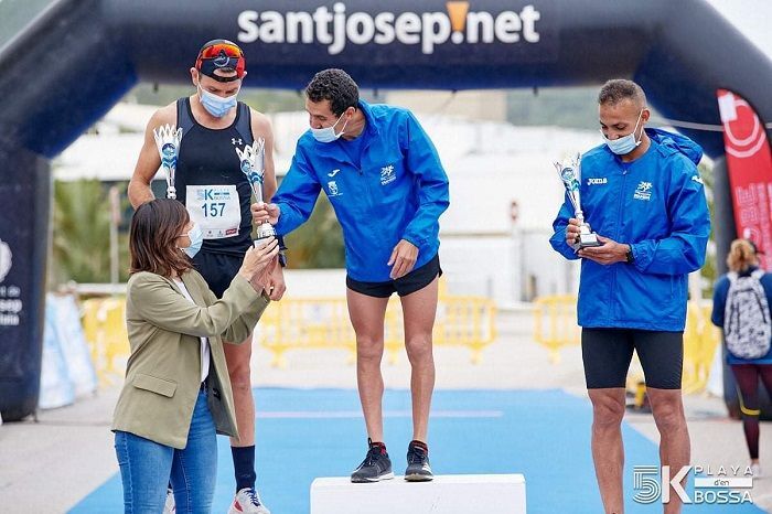 Moha Rida vuelve a la competición con un quinto puesto en la 5k de la playa d'En Bossa de Ibiza