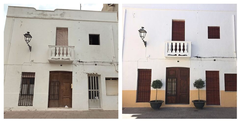 Benitatxell inicia la recuperación de las fachadas de los edificios históricos municipales