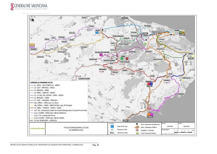 La Macma lleva hasta los presupuestos participativos del Consell las carencias de transporte público de La Marina