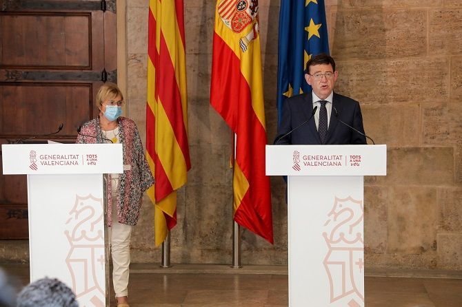 Ximo Puig anuncia el adelanto al lunes de la vacunación de la franja de edad de entre 30 y 39 años