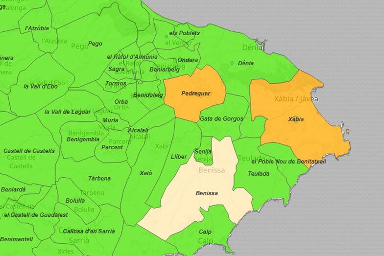 Desciende el número de contagios en Xàbia, pero se mantiene el riesgo medio de la incidencia